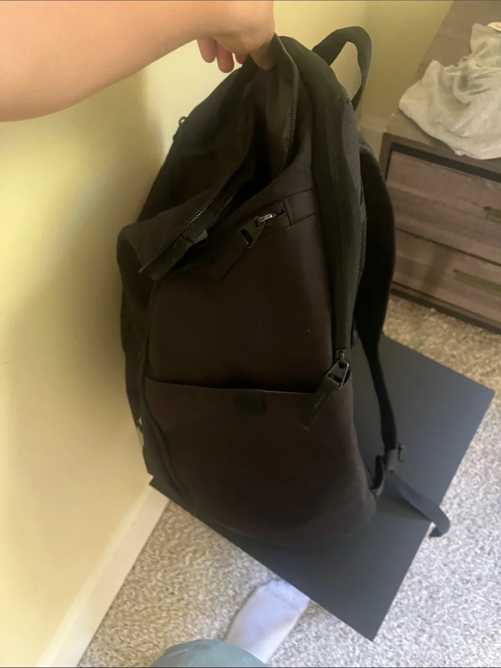 Nike Black Backpack with Reflective Silver Accents